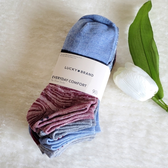 Lucky Brand Accessories - 9 Pairs Lucky Brand No Show Socks